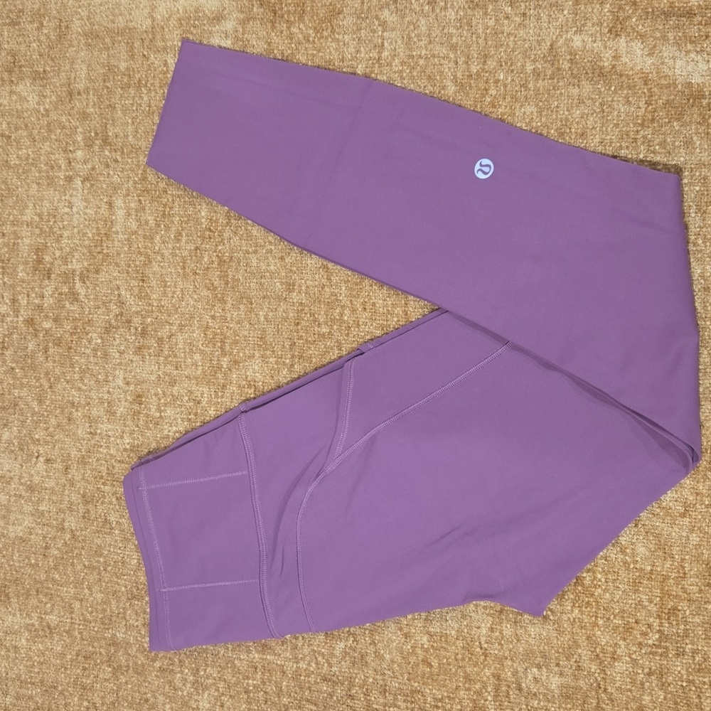 Lululemon Fast & Free 25" - Size 4 WITH POCKETS *Non-Reflective* Dusty Rose